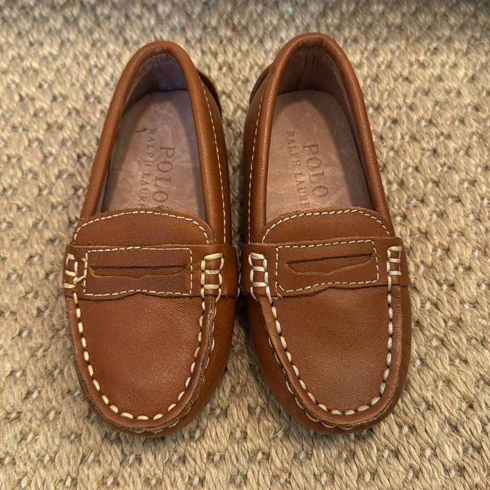 Ralph Lauren leather penny loafers. Boys size 4.5. New without box. Perfect.